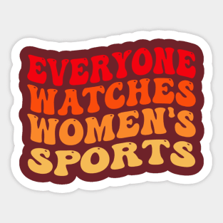 Retro women's sports lovers Sticker